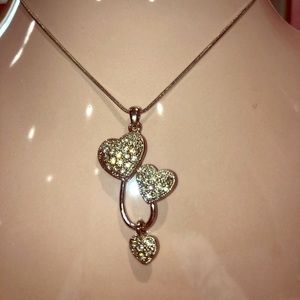 Silver heart necklace